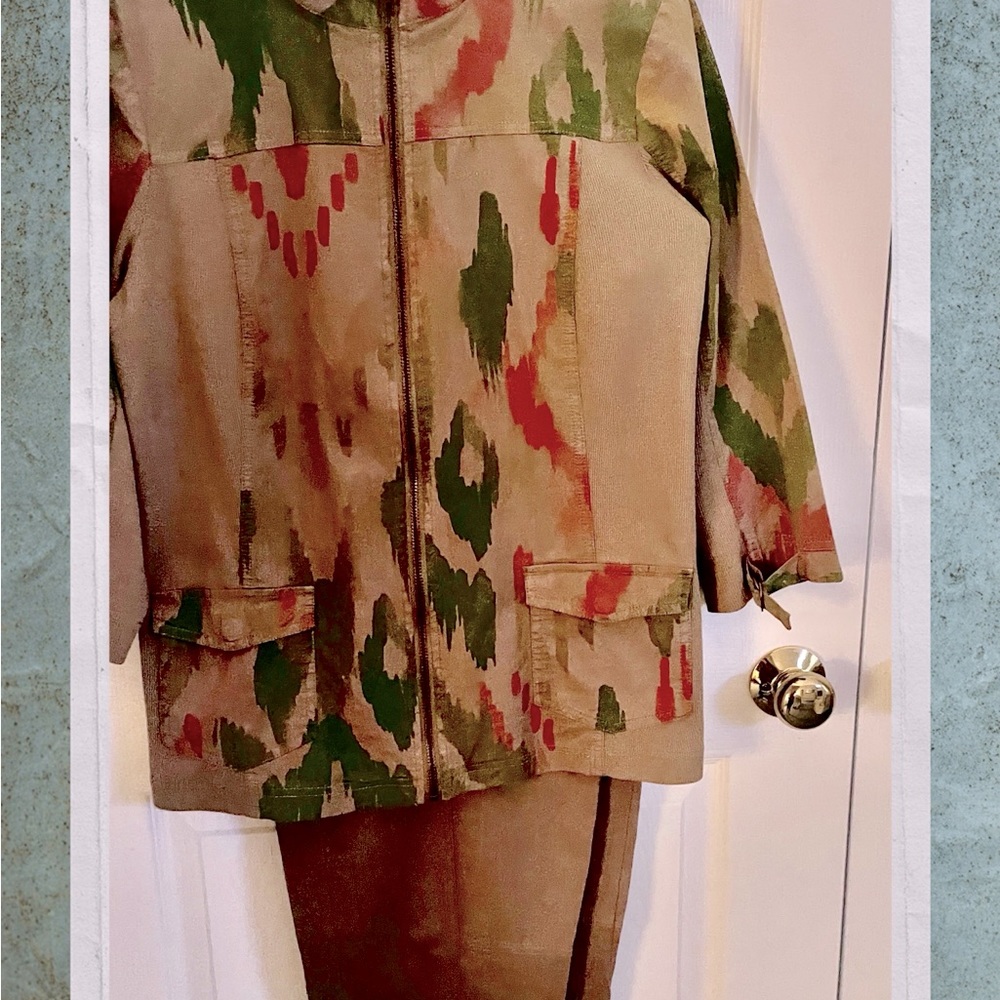 2-pc cotton casual suit